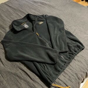 L.L. Bean Men's Black Zip-Up Fleece Sweater